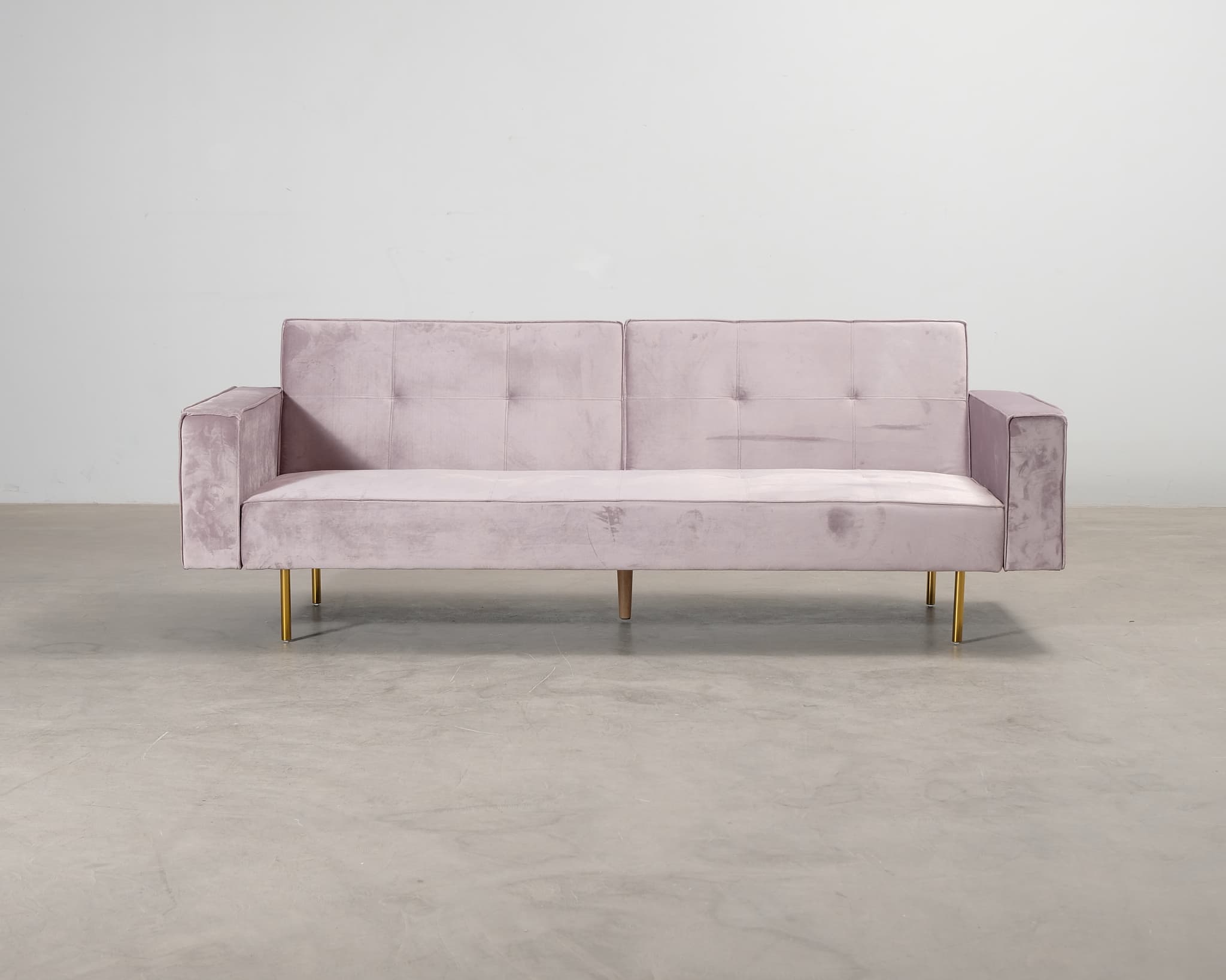 Visnes 3-sits bäddsoffa rosa