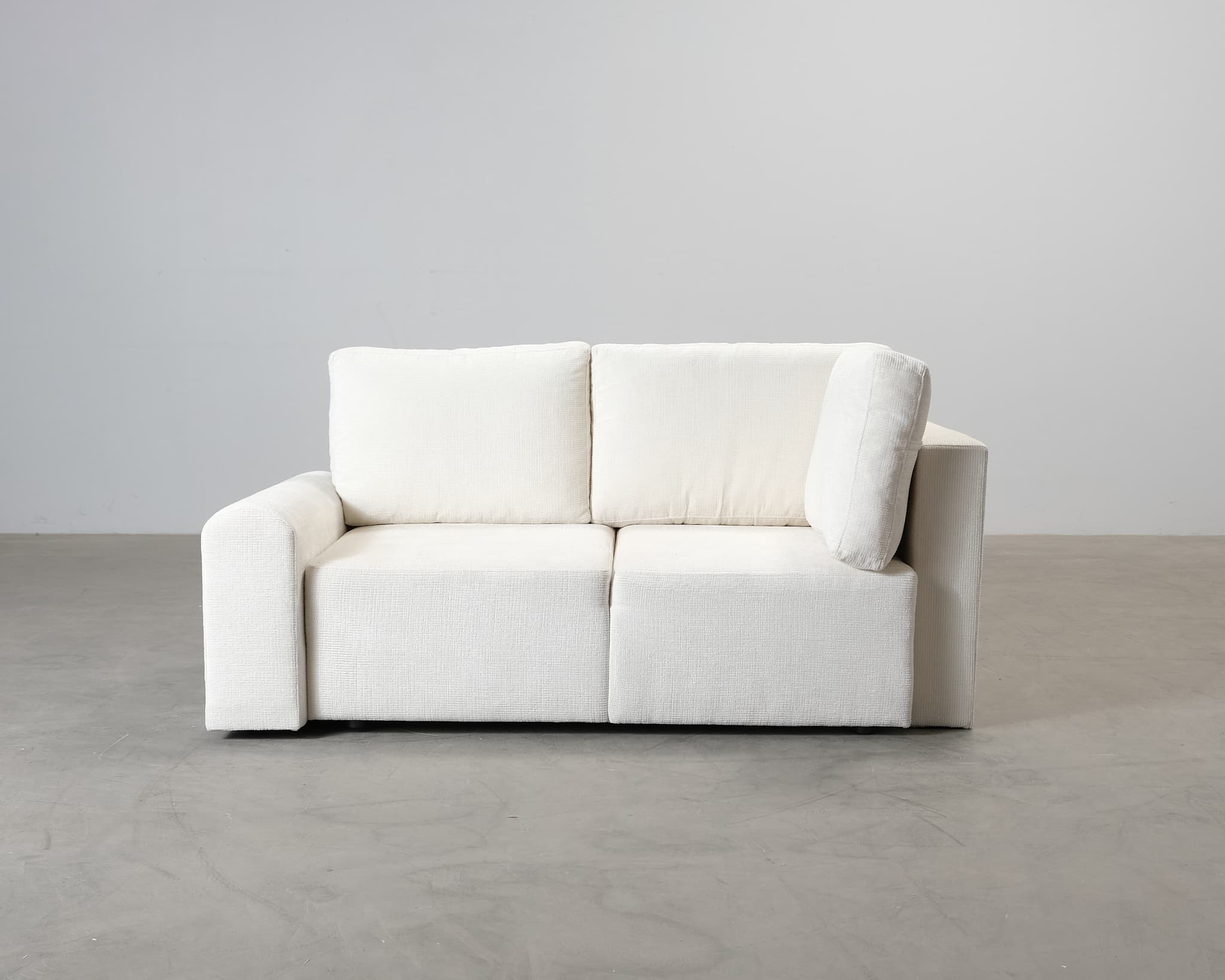 Bella 3-sits bäddsoffa med divan vit