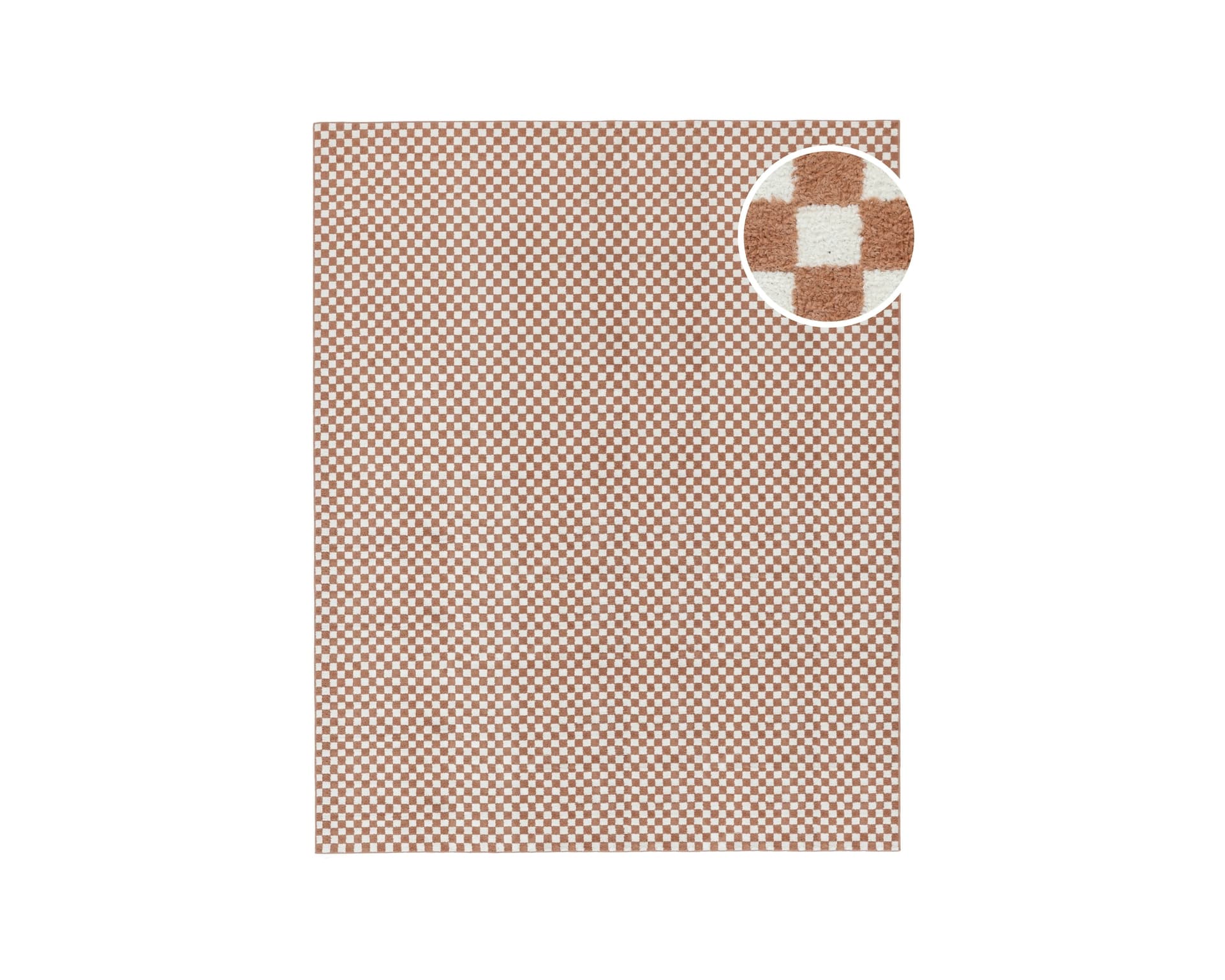 Rugvista Scandina matta 300 x 400 cm orange / vit