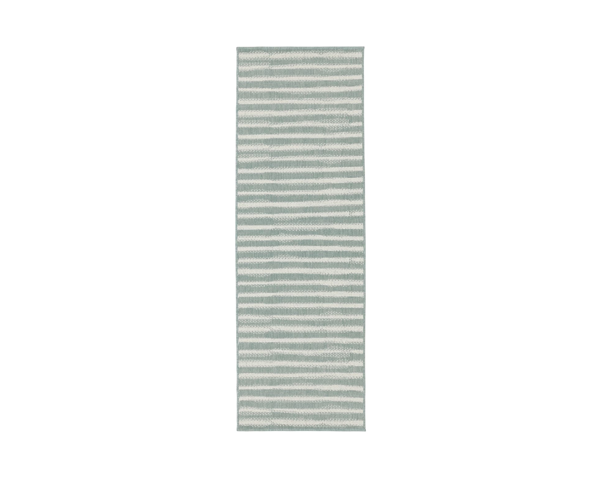 Rugvista Dune matta 80 x 200 cm vit / ljusgrön