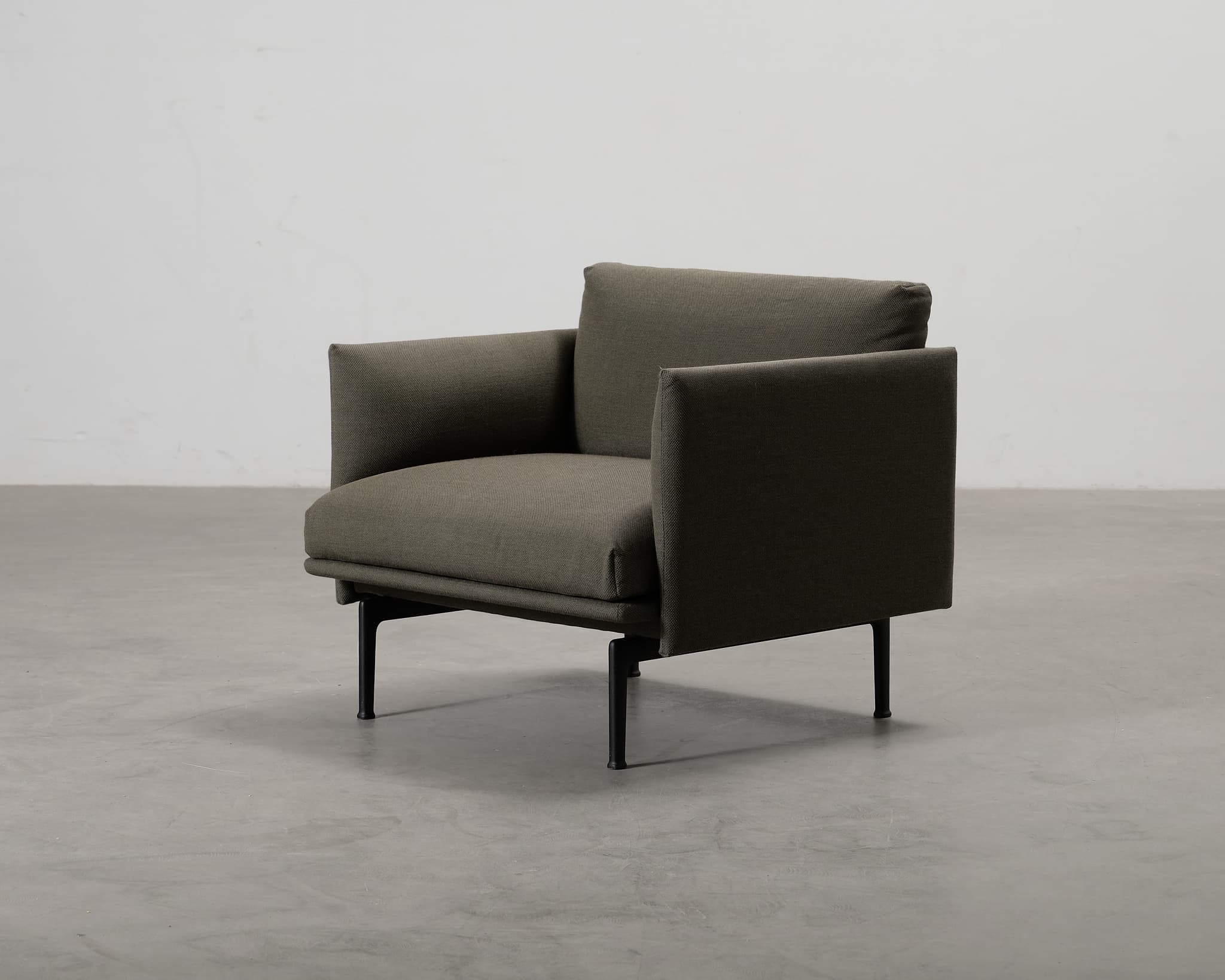 Muuto Outline Studio fåtölj vihreä