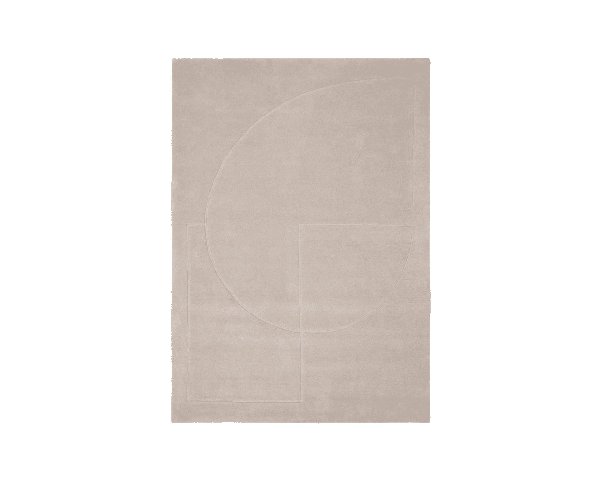 Linie Design Linael Poem ullmatta 170 x 240 cm beige