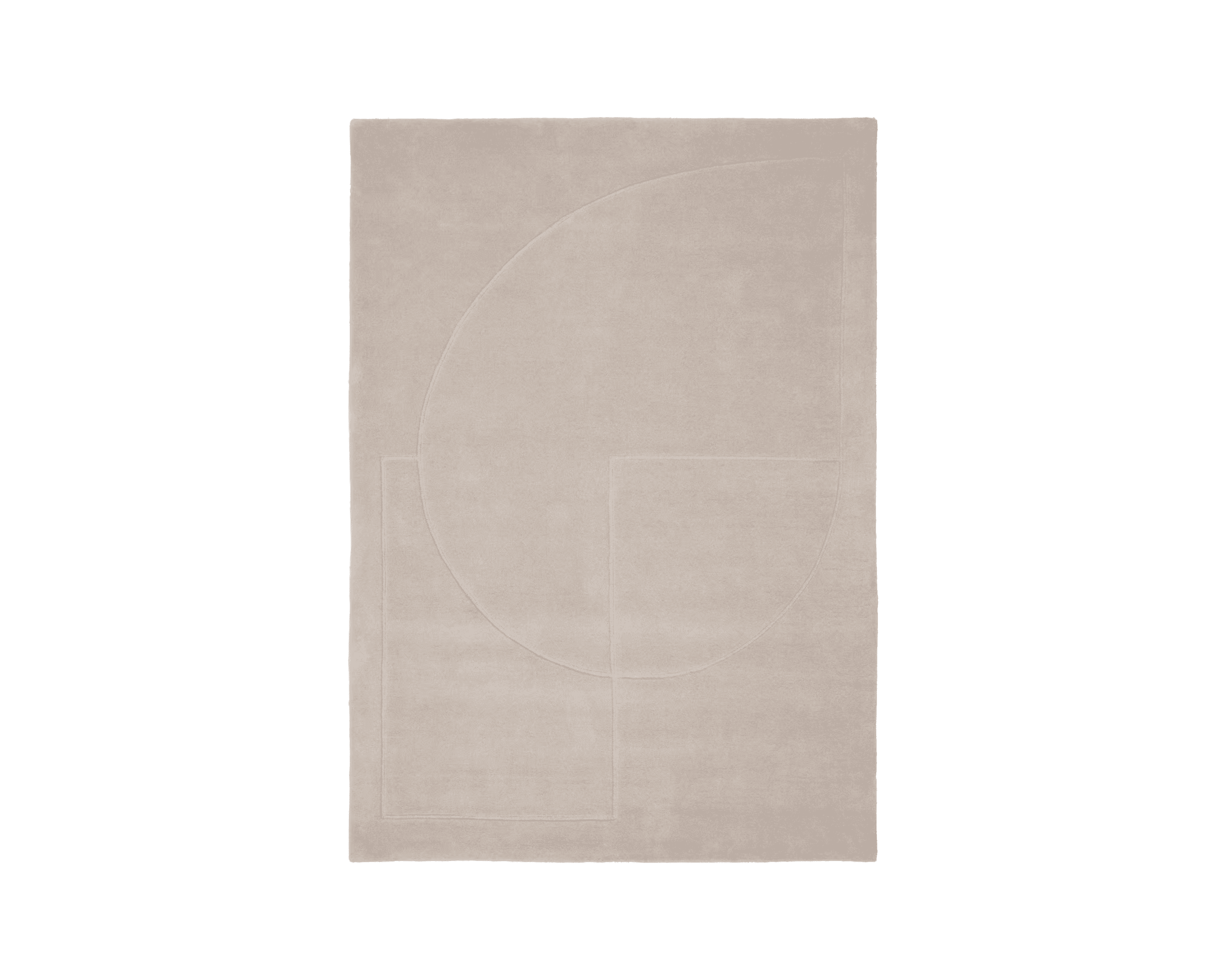 Linie Design Linael Poem ullmatta 170 x 240 cm beige