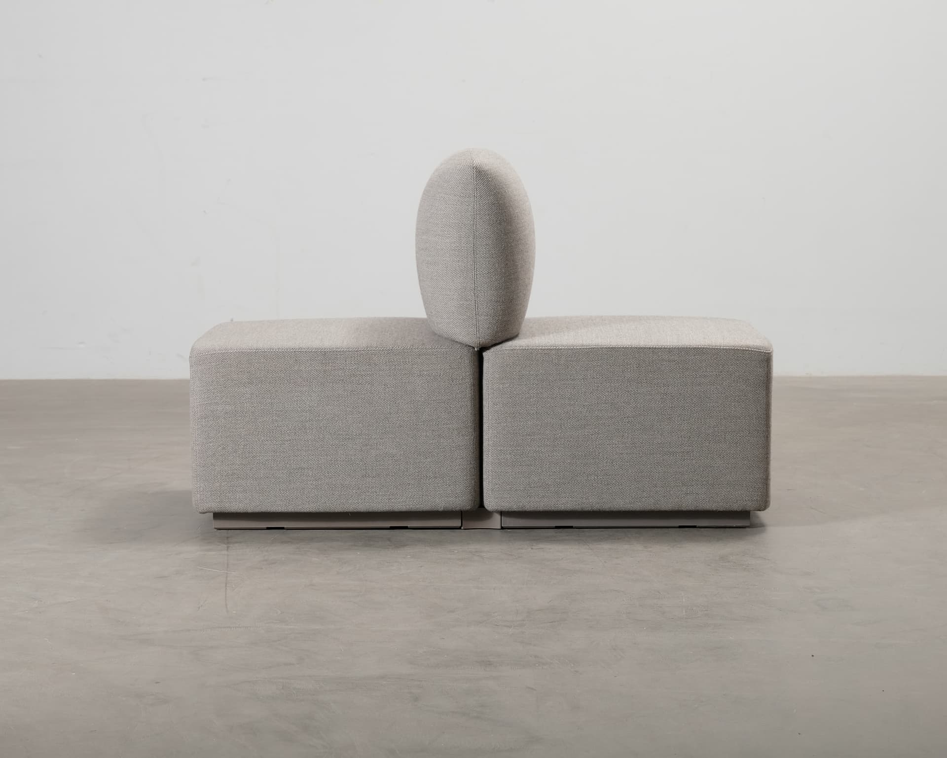 2-sits soffmodul grå