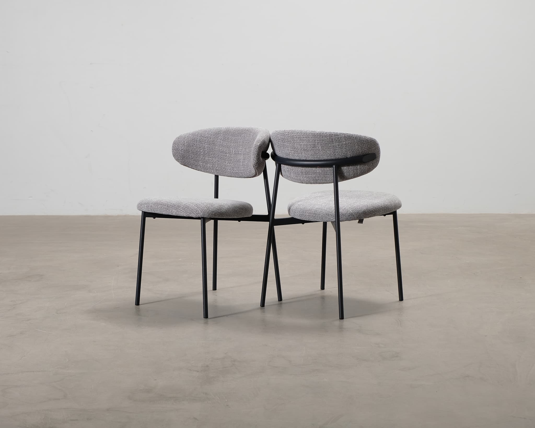 Micadoni Sander matstol grå, set of 2