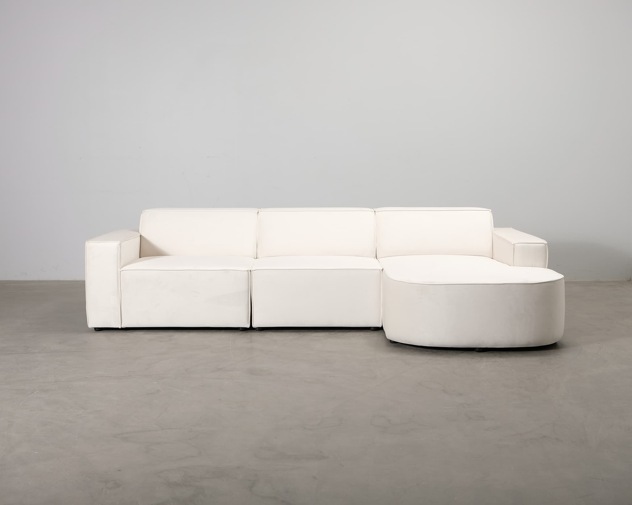Micadoni Jodie 4-sits divansoffa ljusbeige