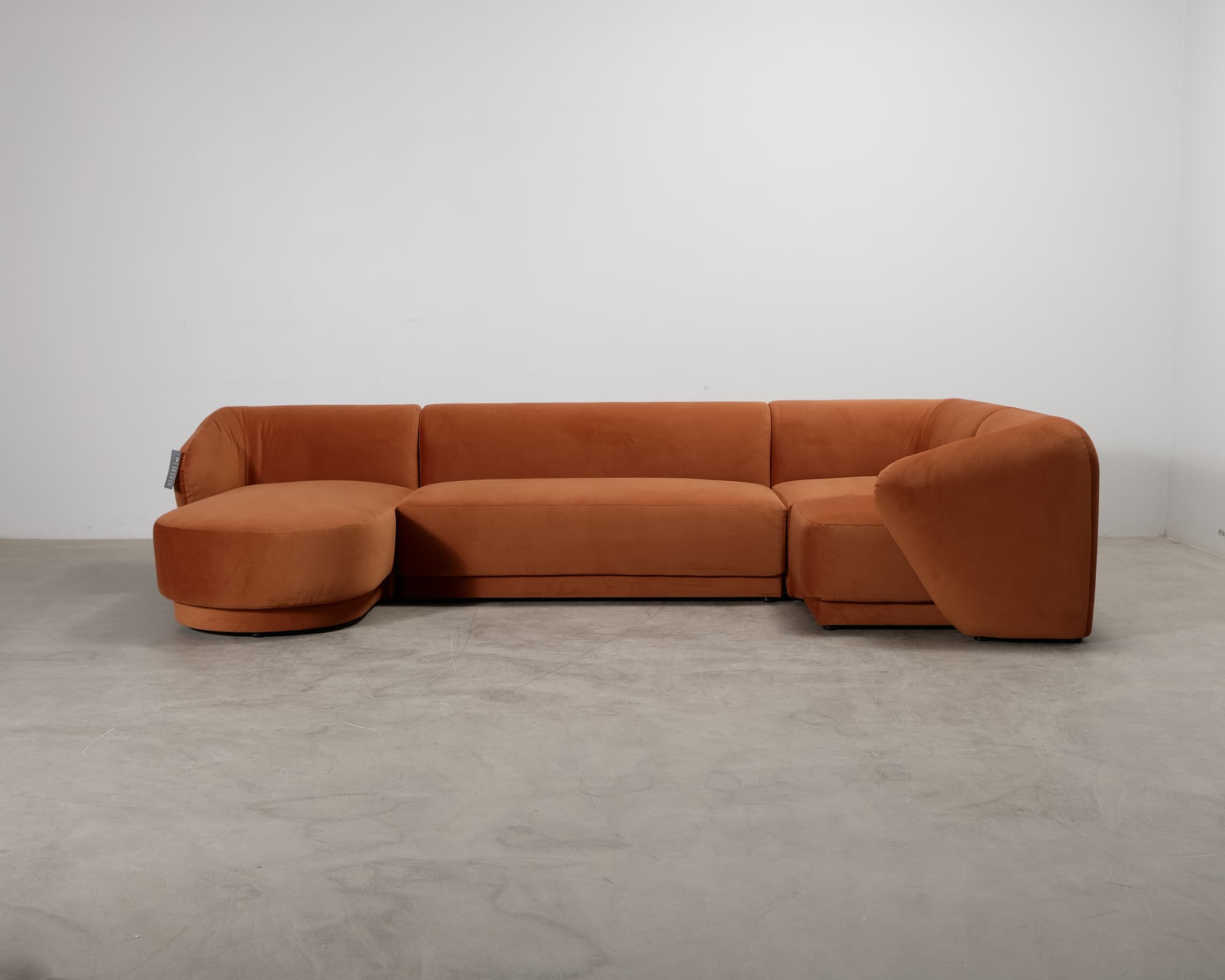 CXL by Christian Lacroix Louis hörnsoffa med divan terrakotta