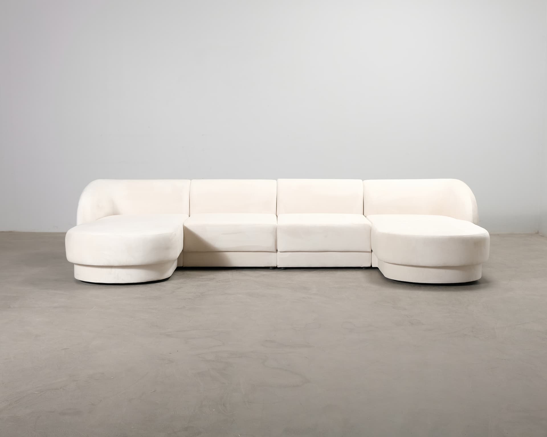 Micadoni Miley U-soffa naturvit