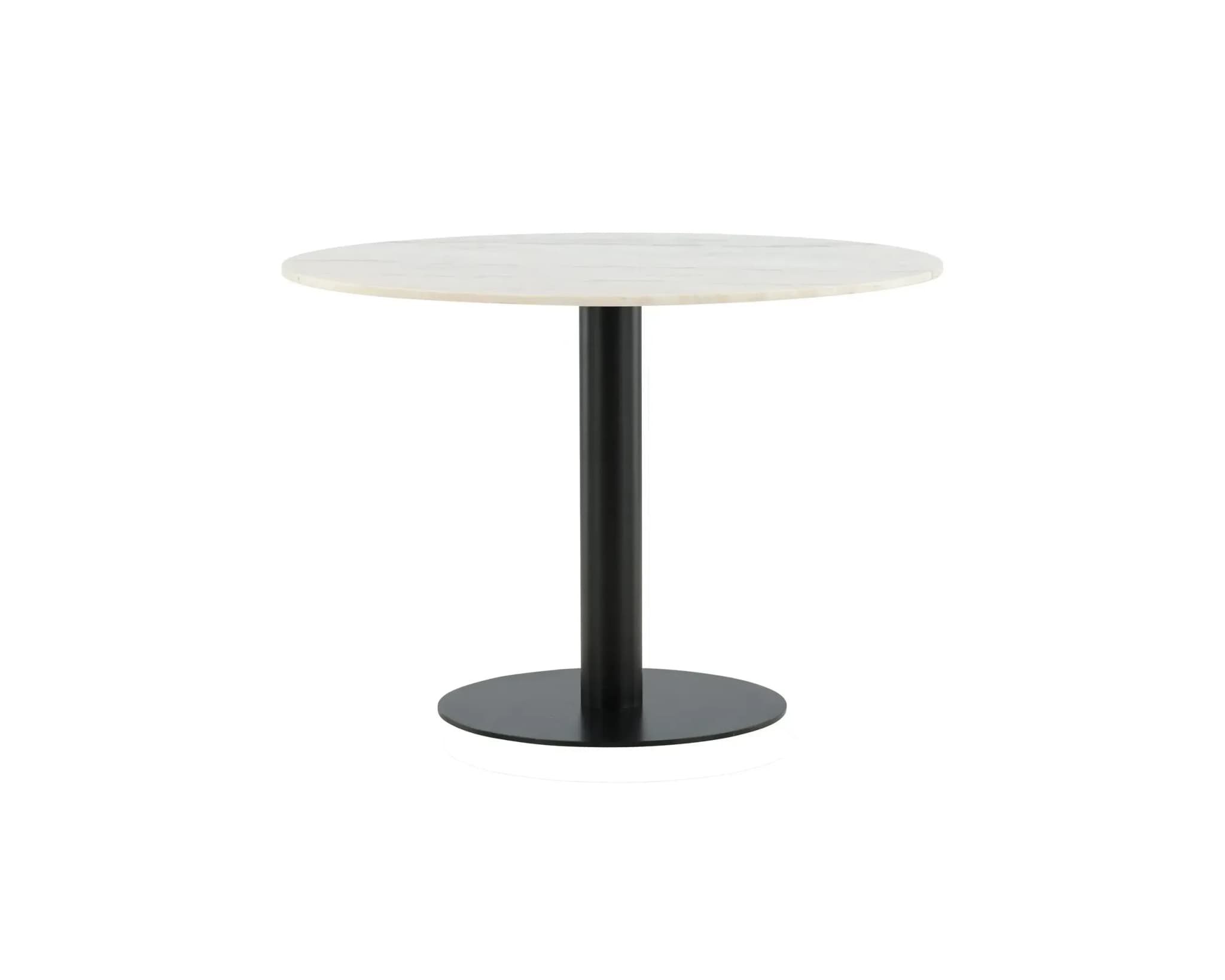 Estelle matbord ø 106 cm vit marmor