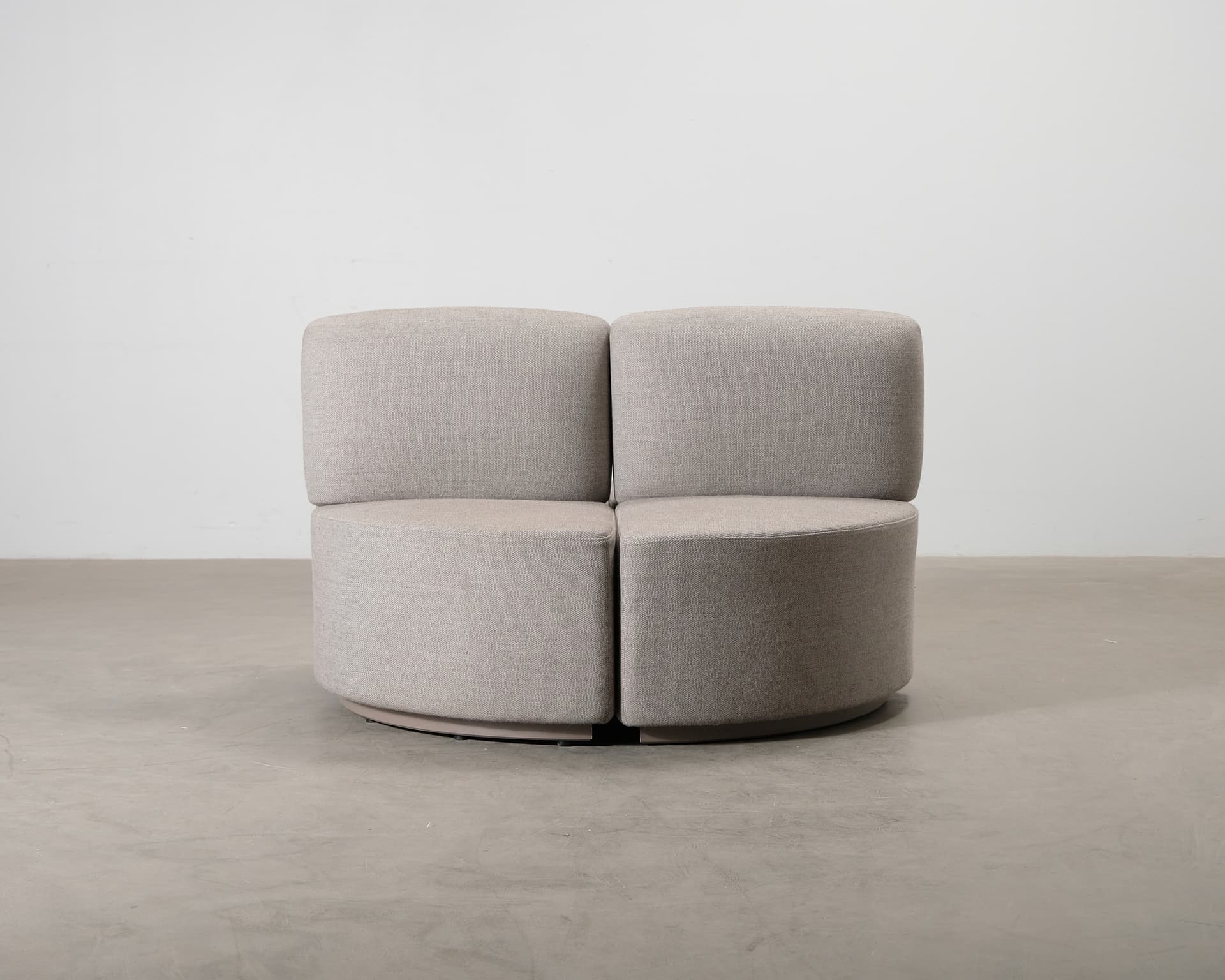 2-sits soffmodul grå