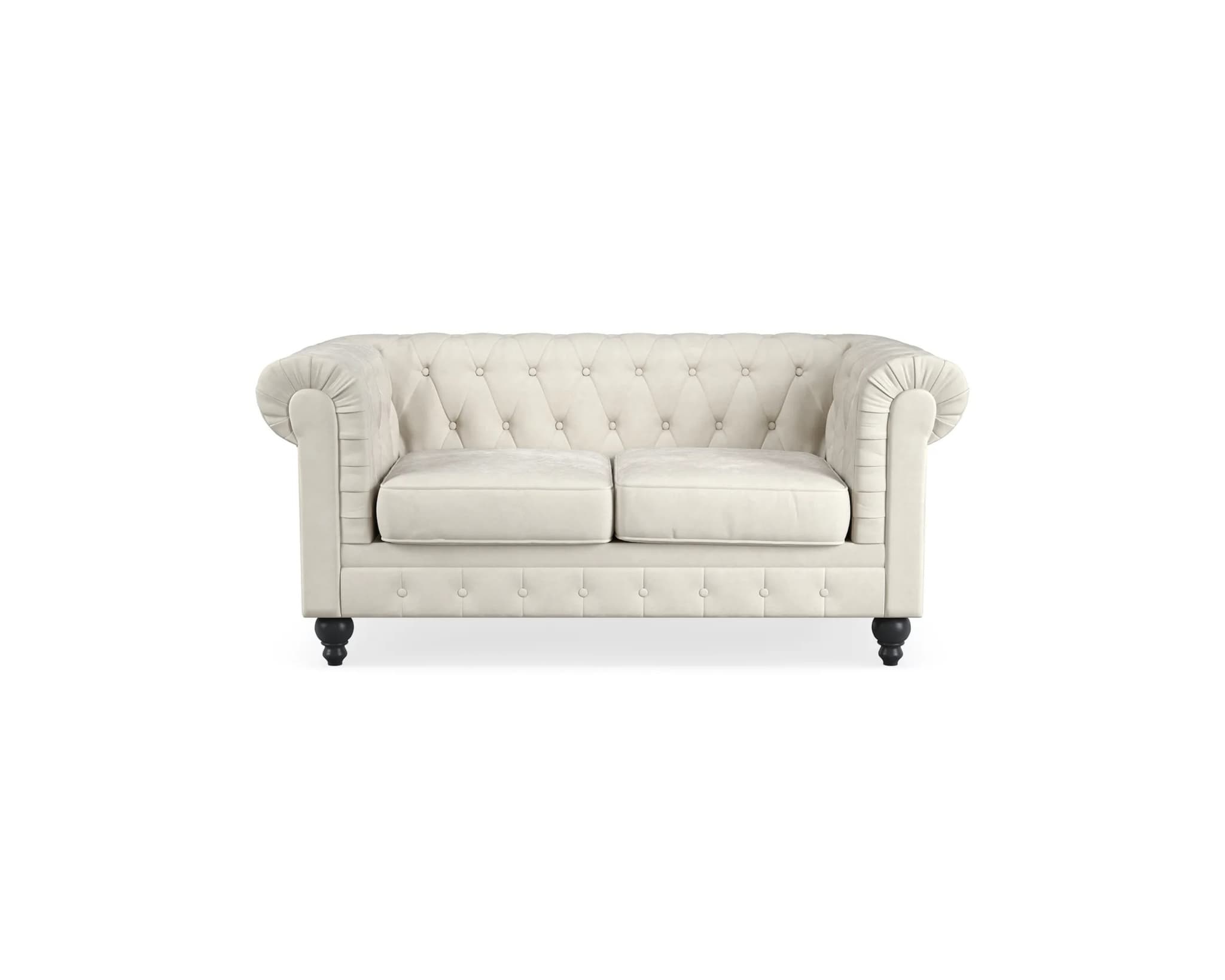 Manor House Chesterfield Lyx 2-sits soffa beige