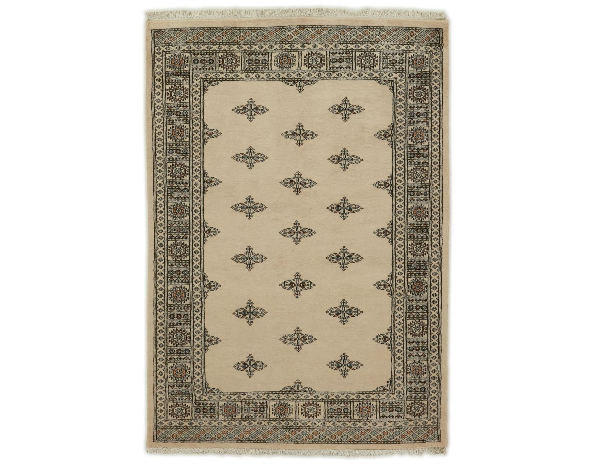 Pakistan handknotted orientalisk matta 136 x 196 cm