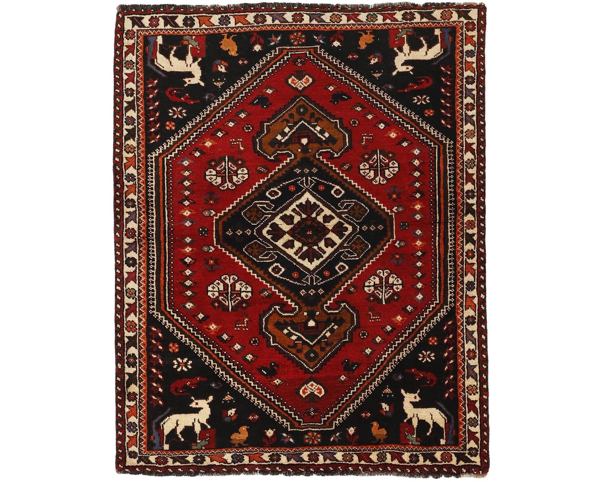 Kashghai orientalisk matta 135 x 162 cm