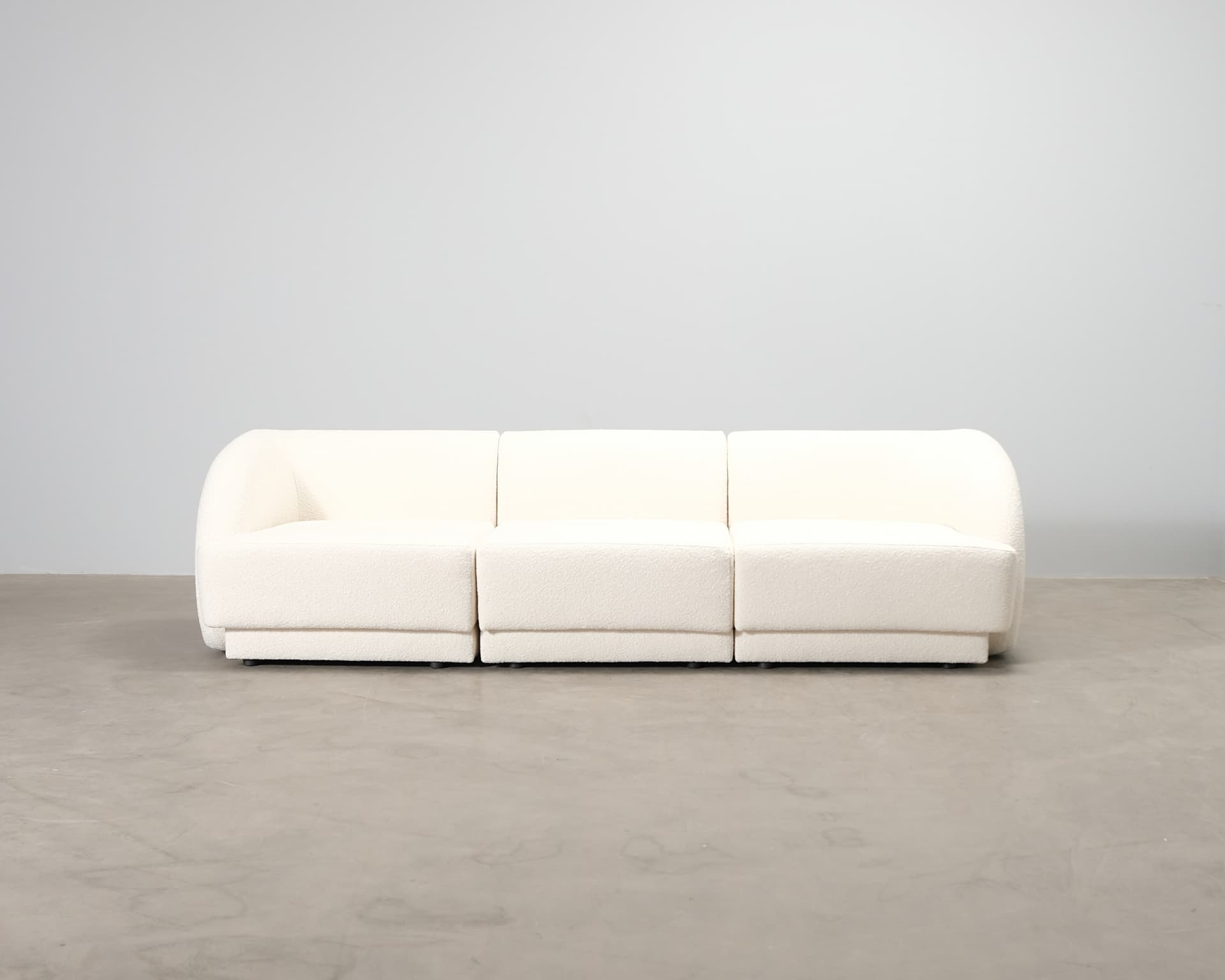 Micadoni Miley 3-sits soffa naturvit