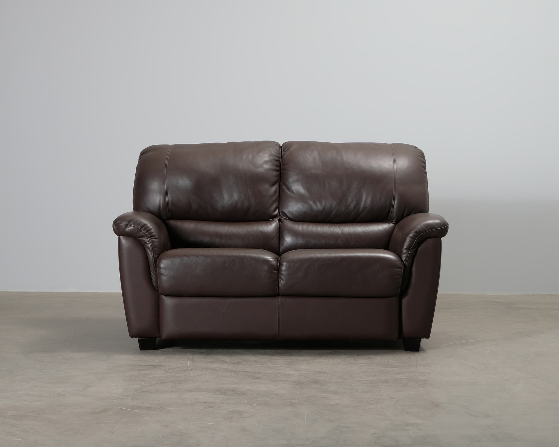 Pohjanmaan Modena 2-sits soffa brun läder