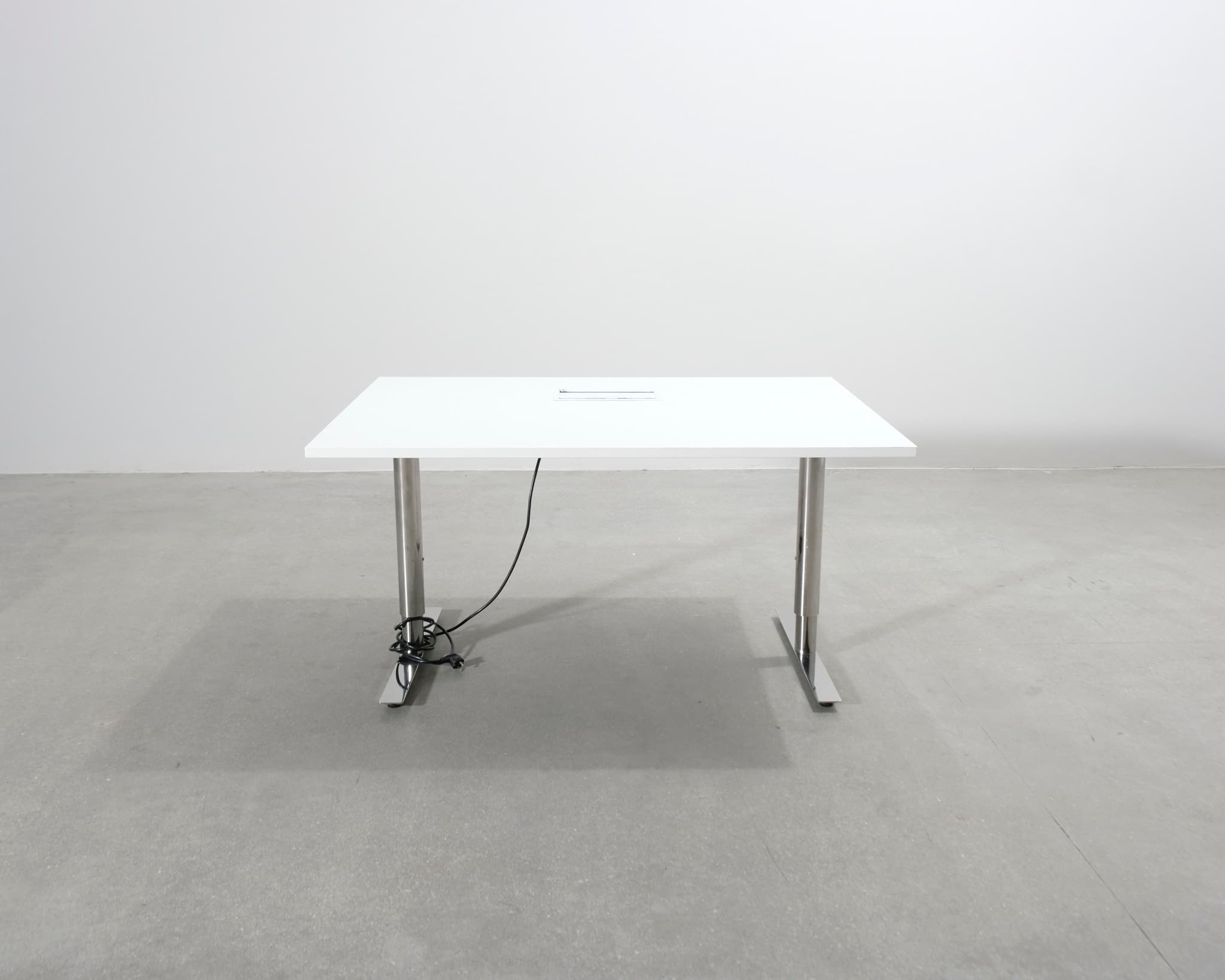 Konferensbord vit 100 x 140 cm