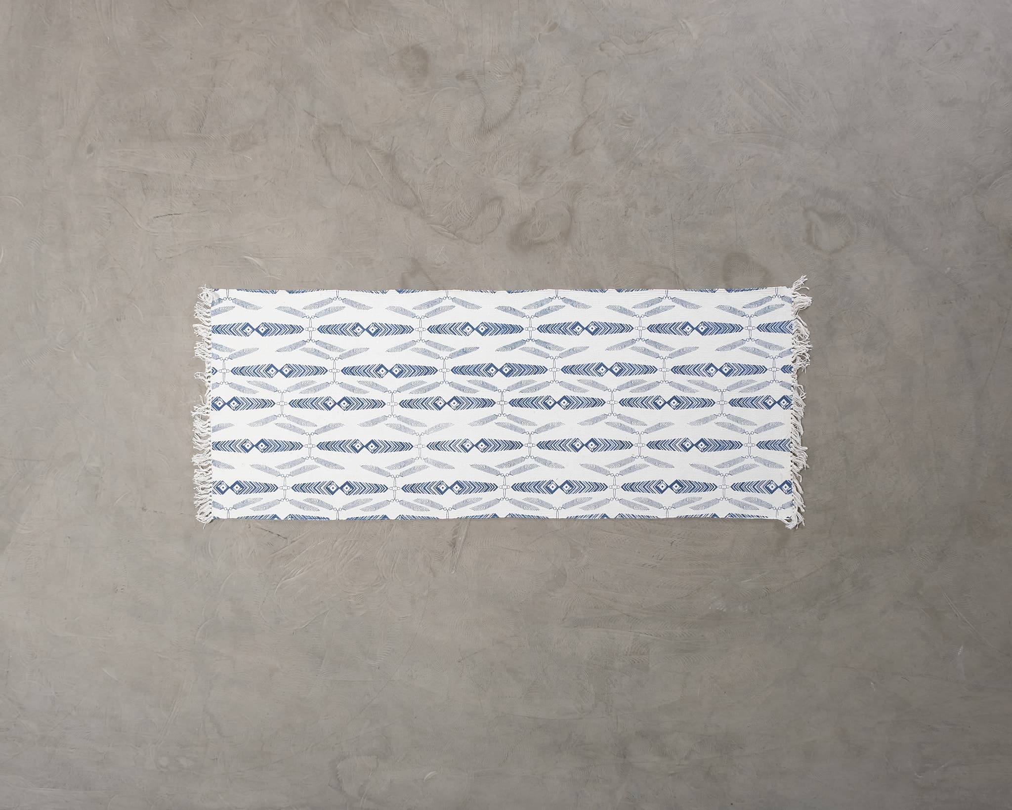 Finarte Indian Summer matta blå 80 x 200 cm