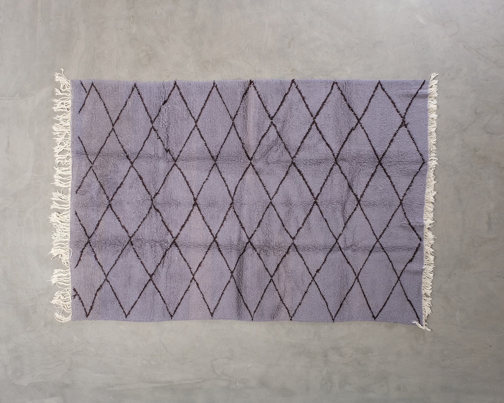 Beni Ourain matta lila 210 x 310 cm