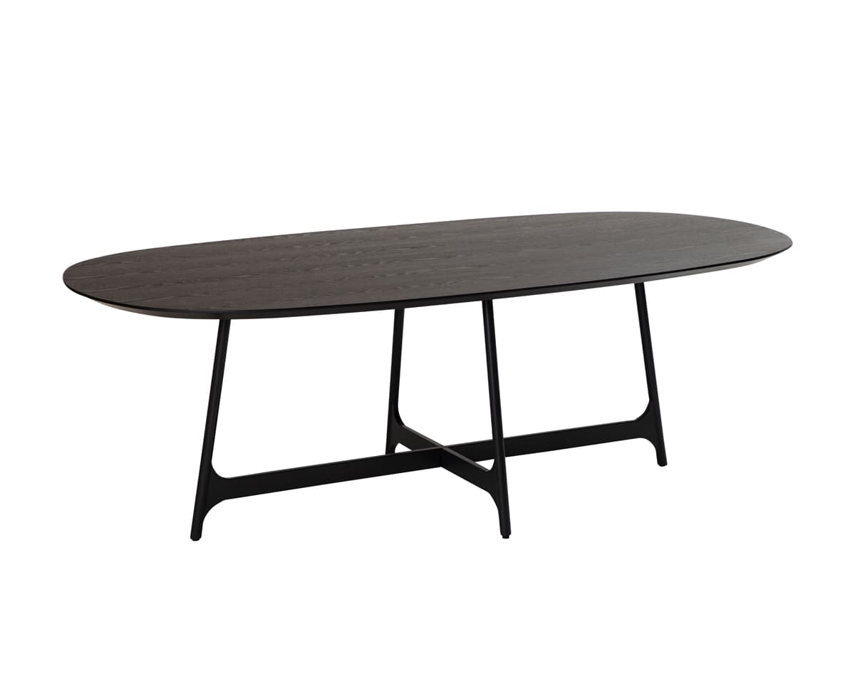 Dan-Form Ooid matbord svart