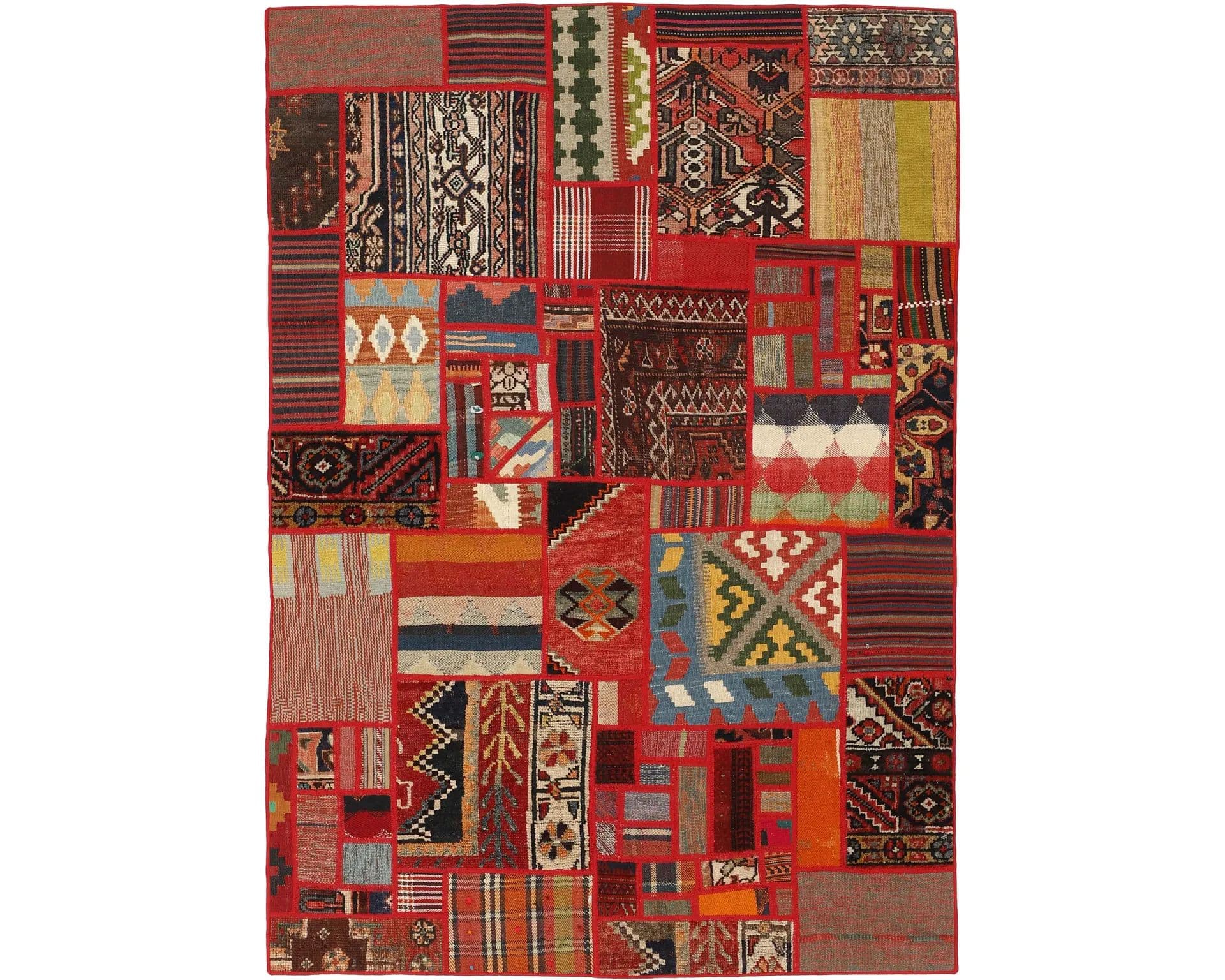 Rezas orientalisk x Tekkeh Kelim matta 140 x 200 cm