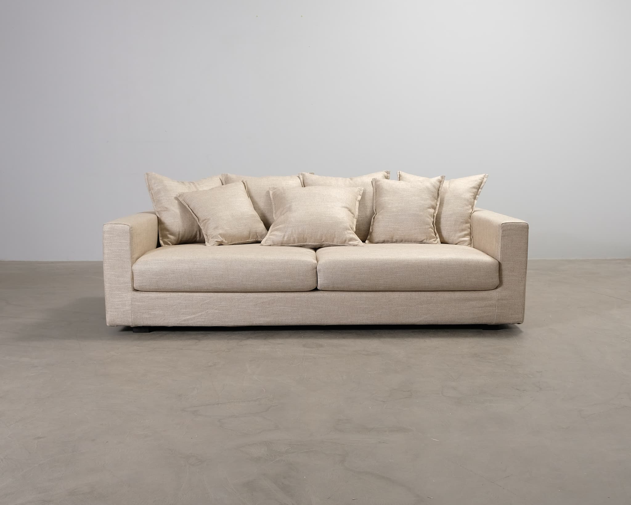 Take Two by Mjuk Idris 3-sitssoffa med utbytbar klädsel beige & brun