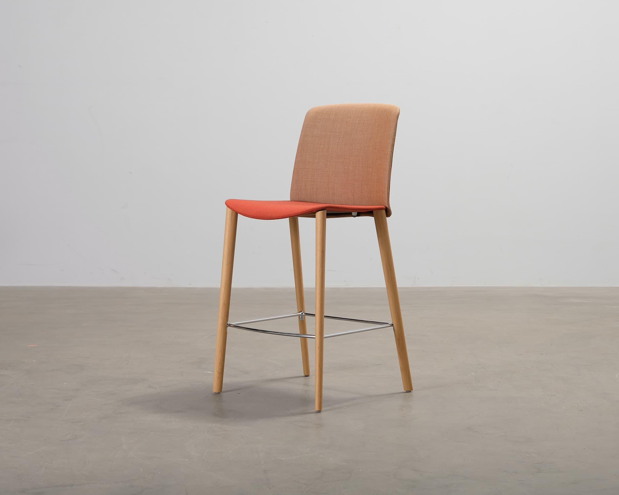 Arper Mixu barstol röd / brun