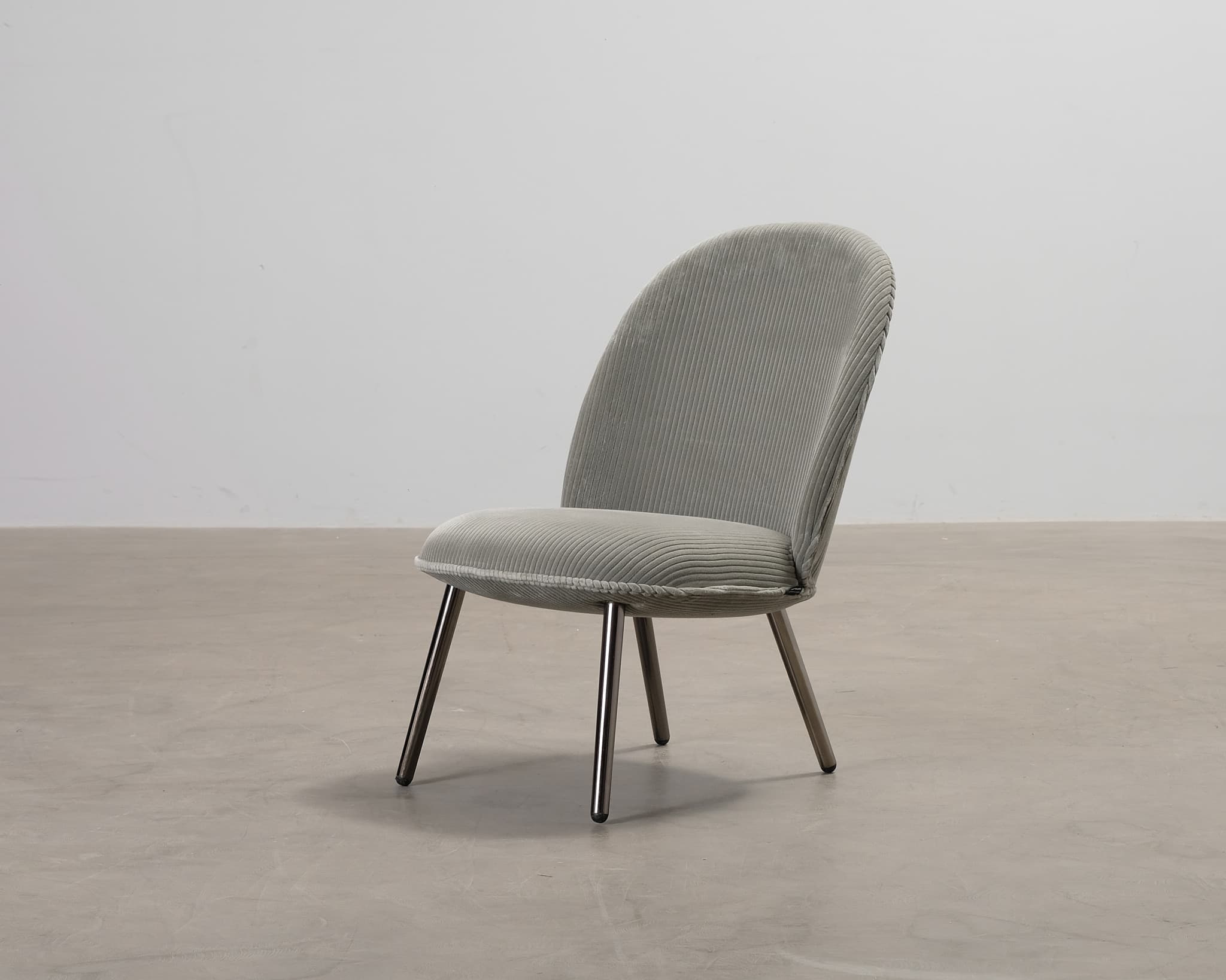 Normann Copenhagen Ace fåtölj grå sammet