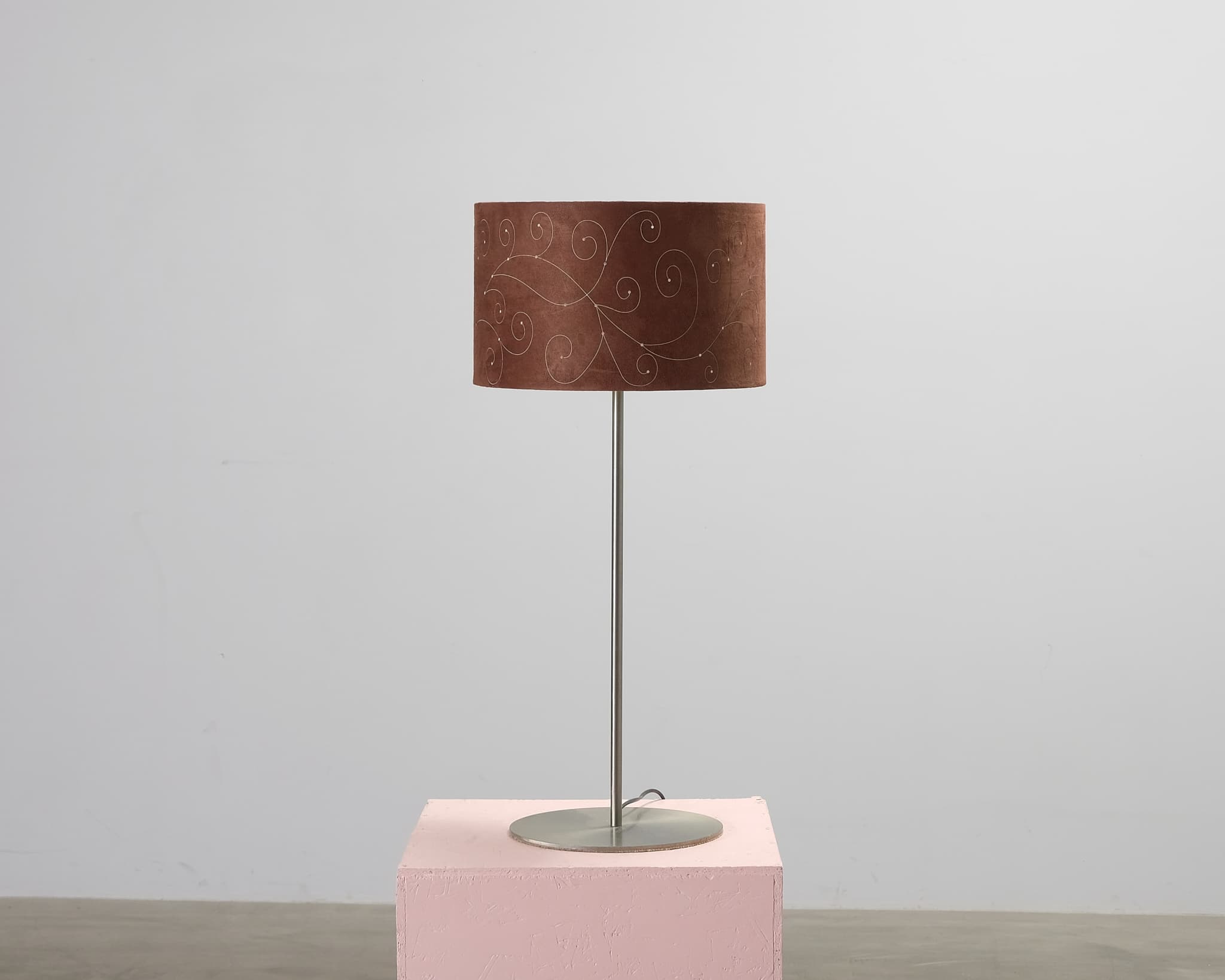 Golvlampa brun / metall