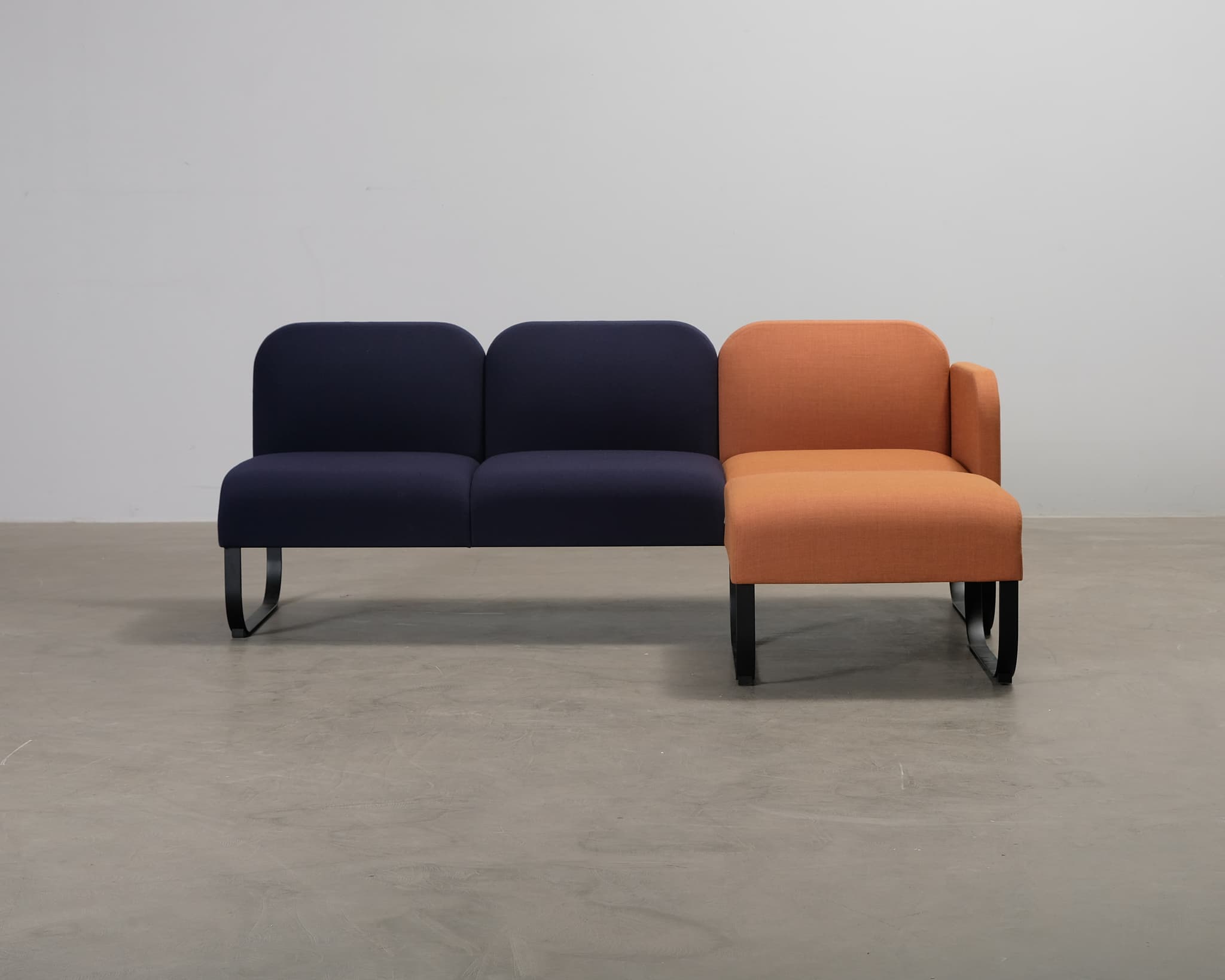 Johanson Design Bail 3-sits soffa blå / orange