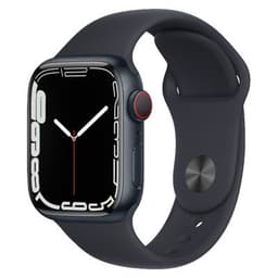 Apple Watch Series 7 GPS + Cellular Midnight Aluminium 45mm Black Sport Band - Good