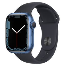 Apple Watch Series 7 GPS Blue Aluminium 45mm Black Sport Band - Good