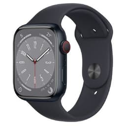 Apple Watch Series 8 GPS + Cellular Midnight Aluminium 45mm Black Sport Band - Good