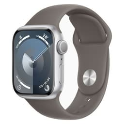 Apple Watch Series 9 GPS Silver Aluminium 45mm Clay Sport Band - Very Good