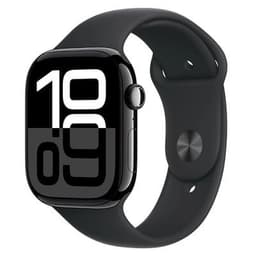 Apple Watch Series 10 GPS Jet Black Aluminium 42mm Black Sport Band - Pristine