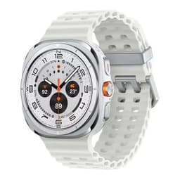 Samsung Galaxy Watch Ultra LTE Titanium White 47MM Marine Band White Unlocked - Pristine