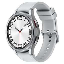 Samsung Galaxy Watch6 Classic Bluetooth Silver 43MM Hybrid Eco Silver Leather Band - Very Good
