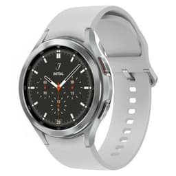 Samsung Galaxy Watch4 Classic Bluetooth Silver 46mm Light Grey Silicone Strap - Very Good