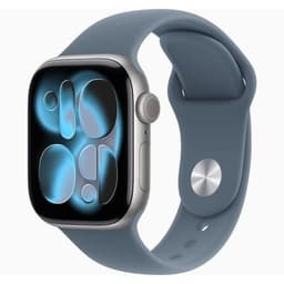 Apple Watch Series 11 GPS Space Grey Aluminium 46mm Anchor Blue Sport Band - Pristine