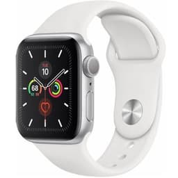Apple Watch Series 5 GPS Silver Aluminium 40mm White Sport Band - Good