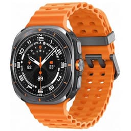 Samsung Galaxy Watch Ultra LTE Titanium Grey 47MM Marine Band Orange Unlocked - Very Good