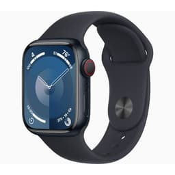 Apple Watch Series 9 GPS + Cellular Midnight Aluminium 45mm Black Sport Band - Pristine