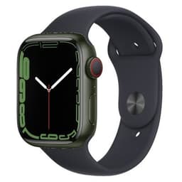 Apple Watch Series 7 GPS + Cellular Green Aluminium 45mm Black Sport Band - Good