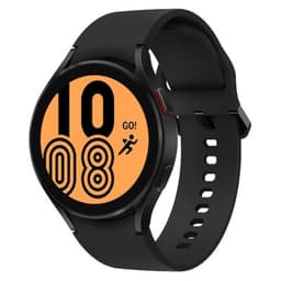 Samsung Galaxy Watch4 LTE Black 44mm Black Silicone Strap Unlocked - Good