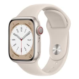 Apple Watch Series 8 GPS + Cellular Starlight Aluminium 45mm Starlight Sport Band - Good