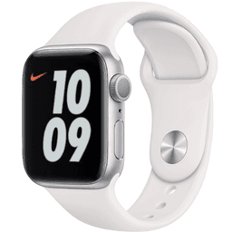 Apple Watch Nike Series 6 GPS Silver Aluminium 40mm White Sport Band - Good