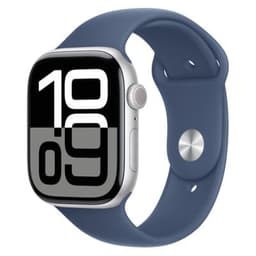 Apple Watch Series 10 GPS Silver Aluminium 42mm Denim Sport Band - Very Good