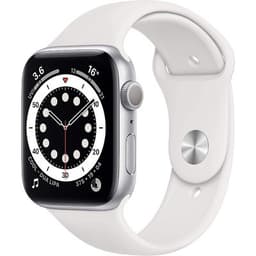 Apple Watch Series 6 GPS Silver Aluminium 44mm White Sport Band - Good