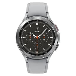 Samsung Galaxy Watch4 Classic Bluetooth Silver 46mm Light Grey Silicone Strap - Pristine