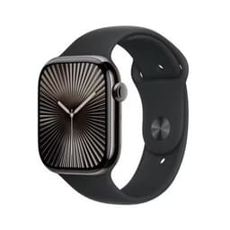 Apple Watch Series 10 GPS + Cellular Slate Titanium 46mm Black Sport Band - Very Good