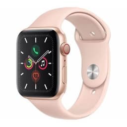 Apple Watch Series 5 GPS + Cellular Gold Aluminium 44mm Pink Sport Band - Pristine